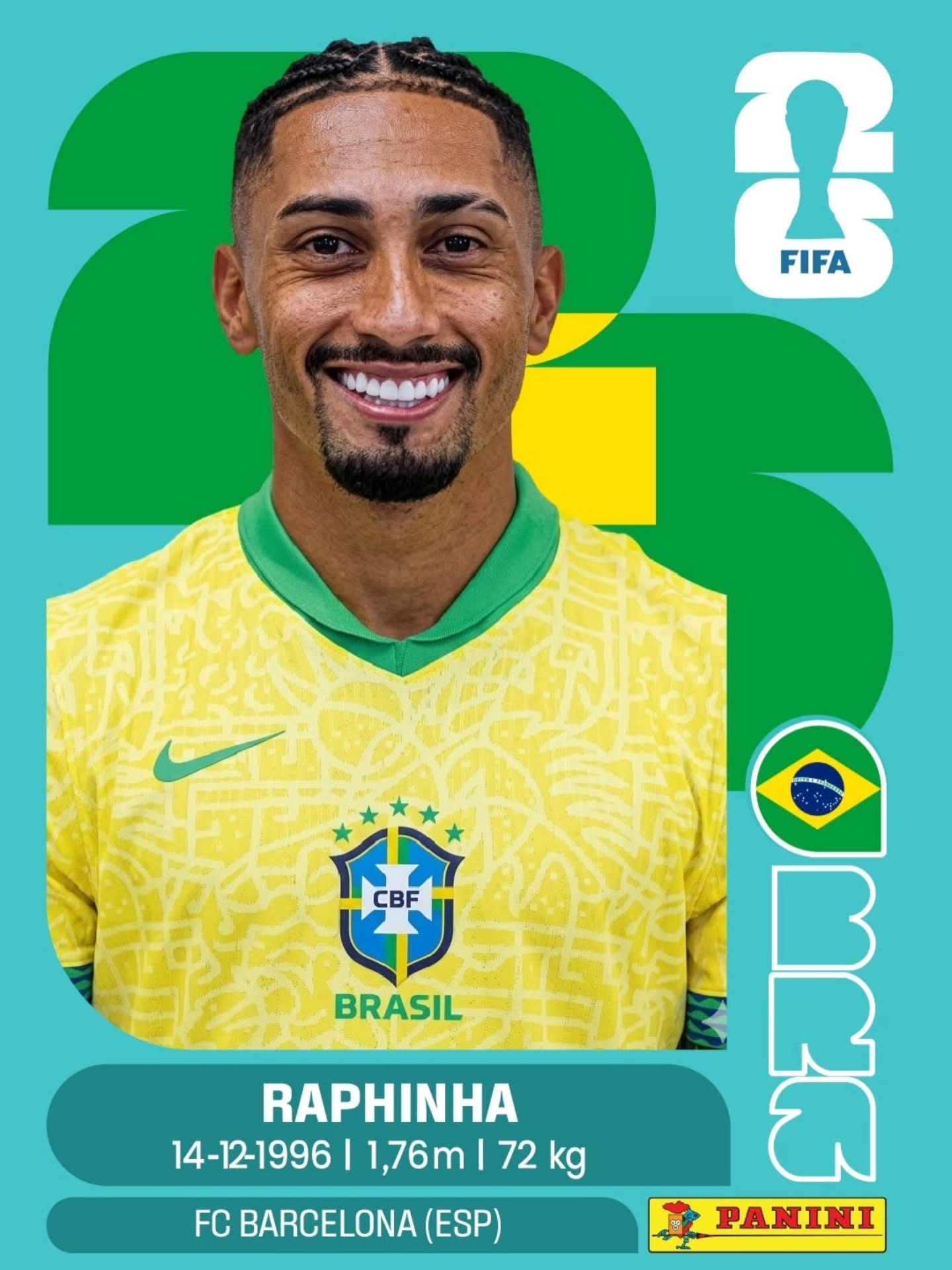 Figurinha Copa 2026 Exemplo 1