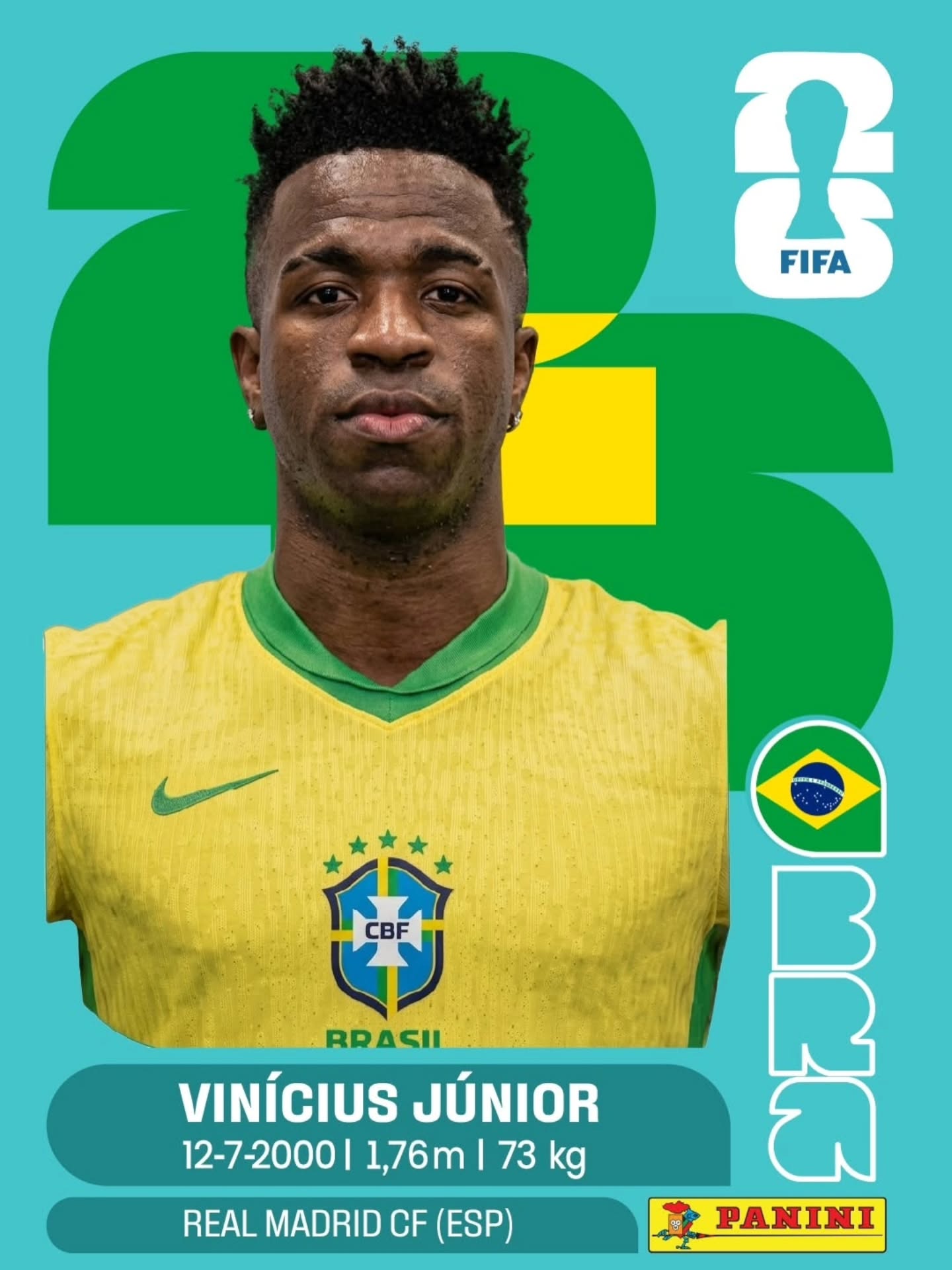 Figurinha Copa 2026 Exemplo 2