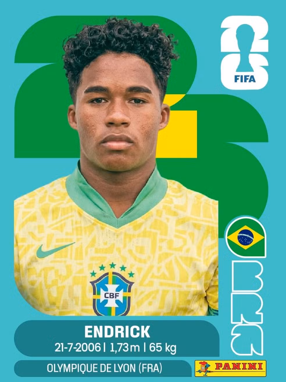 Figurinha Copa 2026 Exemplo 3